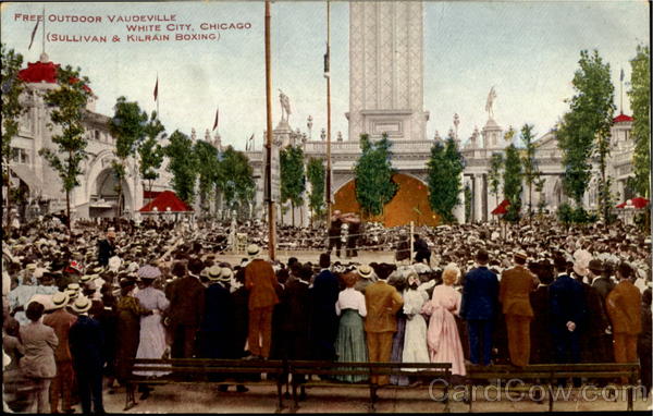 Boxing Free Outdoor Vaudeville, White City Chicago Illinois