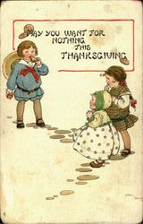 May You Want For Nothing This Thanksgiving Postcard