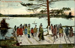 The Departure Of Hiawatha Postcard