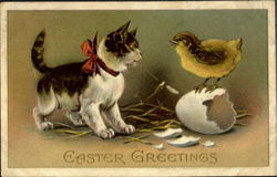 Easter Greetings Postcard