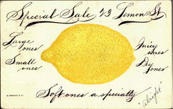 Lemon Sale Postcard