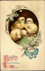 Easter Happiness Be Thine Postcard