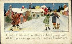 Cordial Christmas Greetings Postcard