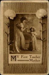 My First Teacher Mother Postcard