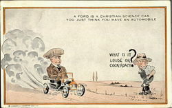 A Ford Is A Christian Science Car Postcard