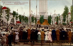 Boxing Free Outdoor Vaudeville, White City Postcard