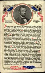 Lincoln's Address At Gettysburg Postcard
