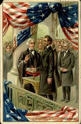 Inauguration Of Abraham Lincoln Postcard