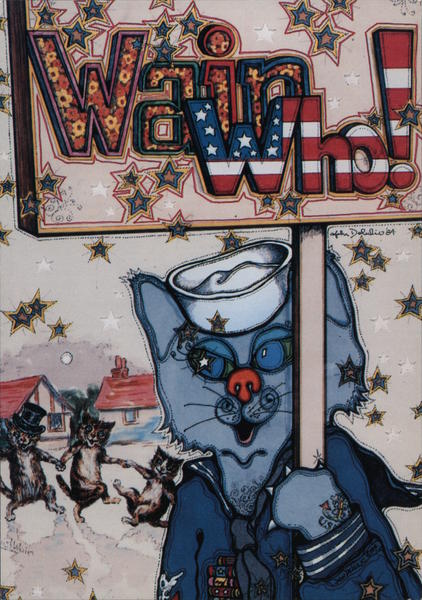 Wain Who Felt -Tip Pen and India Ink by John Delulio Houston Texas