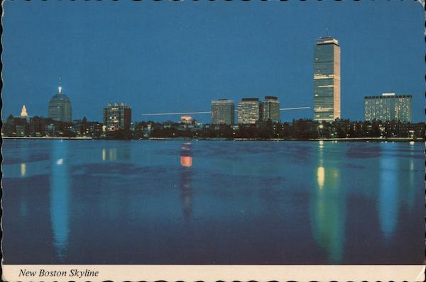 New Boston Skyline Massachusetts