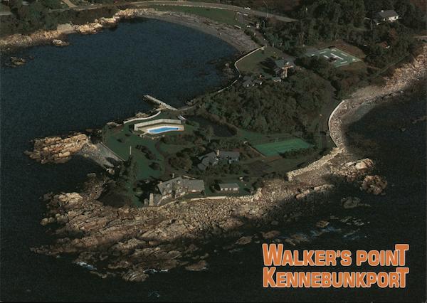 Walker's Point - Aerial View of President George Walker Bush Summer Home Kennebunkport Maine