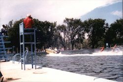 1972 Promotional Stunt for Local Advertising at The Big Pool Postcard