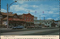 Street in Bridgeport Postcard