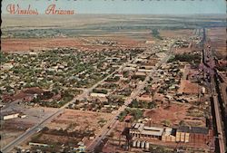 Aerial View Winslow, AZ Bob Petley Postcard Postcard Postcard