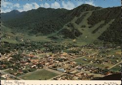 Aerial View Jackson, WY Postcard Postcard Postcard