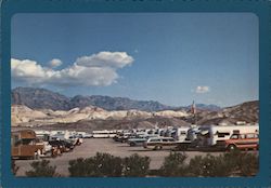 Trailer Group, Death Valley National Monument California Death Valley National Park Postcard Postcard Postcard