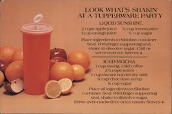 Tupperware Recipe Card Postcard