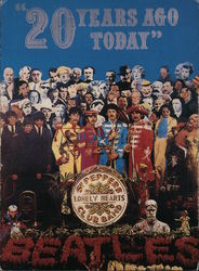 The Beatles Sgt. Pepper "20 Years Ago Today" Performers & Groups Postcard Postcard Postcard