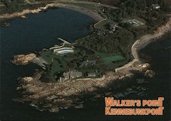 Walker's Point - Aerial View of President George Walker Bush Summer Home Kennebunkport, ME Postcard Postcard Postcard