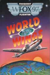 1988 WFOX Frequent Flyer Program Postcard