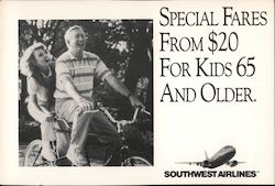 Southwest Airlines Special Senior Fares Postcard