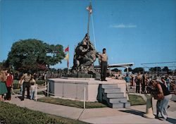 Graduation Day at Parris Island South Carolina Marine Corps Postcard