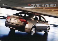 2006 Honda Civic Hybrid Cars Postcard Postcard Postcard