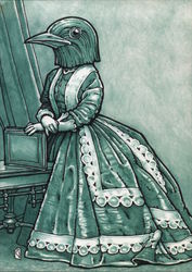 Jezebel, Bad Girls of the Bible by Rick Geary Postcard