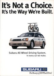 Subaru, The Beauty of All-Wheel Drive Cars Postcard Postcard Postcard