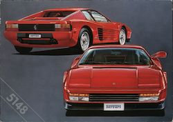 Ferrari Testarossa Postcard