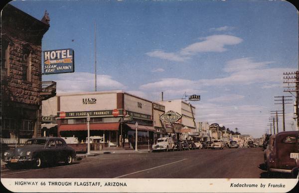 Highway 66 Through Flagstaff Arizona