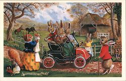 The New Car by Racey Helps Postcard