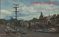 Street Scene Fairfax, CA Postcard Postcard Postcard