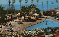 Oceanside Pool, Overlooking the Blue Pacific - La Valencia Hotel Postcard