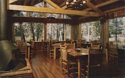 Dining Room, The Highlands Lodge, Jackson's Hole Moose, WY Postcard Postcard Postcard