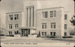 Russell County Court House Kansas Postcard Postcard Postcard