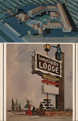 Lamplighter Lodge and Restaurant Postcard