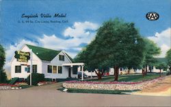 English Villa Motel Postcard