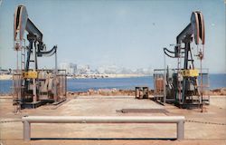 Oil Wells Postcard