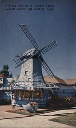 Typical Windmill Bakery Store Van De Kamp's Postcard