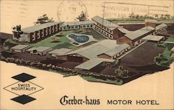 Gerber-haus Motor Hotel Fort Wayne, IN Postcard Postcard Postcard