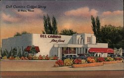 Del Camino Coffee Shop El Paso, TX Postcard Postcard Postcard