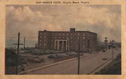 Gay Manor Hotel, Ocean Front at 39th Street Virginia Beach, VA Postcard Postcard Postcard