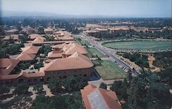 Aerial View of Stanford University Postcard