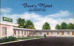 Boot's Motel Upper Sandusky, OH Postcard Postcard Postcard