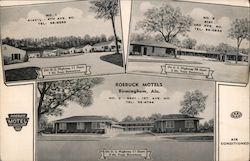 Roebuck Motels Postcard