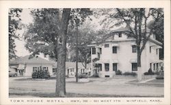 Town House Motel Winfield, KS Postcard Postcard Postcard