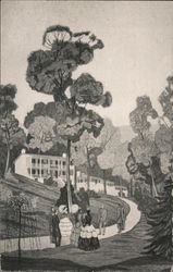 Colonnade Cottage Panel, The Greenbrier Postcard