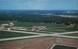Airview, Airport and City Topeka, KS Postcard Postcard 