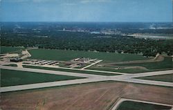 Airview, Airport and City Postcard